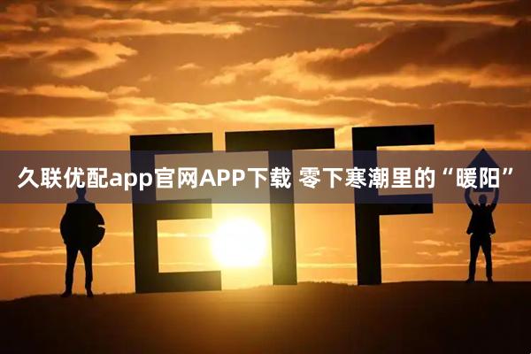 久联优配app官网APP下载 零下寒潮里的“暖阳”