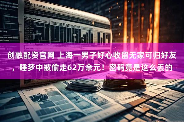 创融配资官网 上海一男子好心收留无家可归好友，睡梦中被偷走62万余元！密码竟是这么丢的